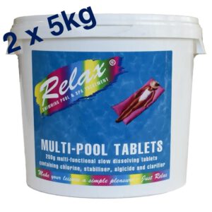 2 x 5kg 200g Relax Multifunctional Chlorine Tablets