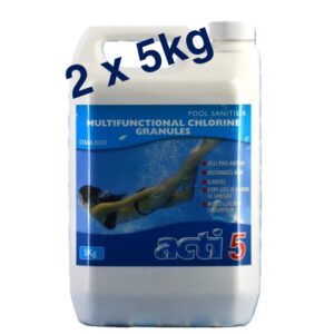 2 x 5kg Acti Multifunctional Stabilised Chlorine Granules