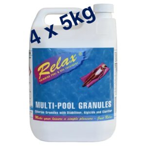 4 x 5kg Relax Multifunctional Stabilised Chlorine Granules